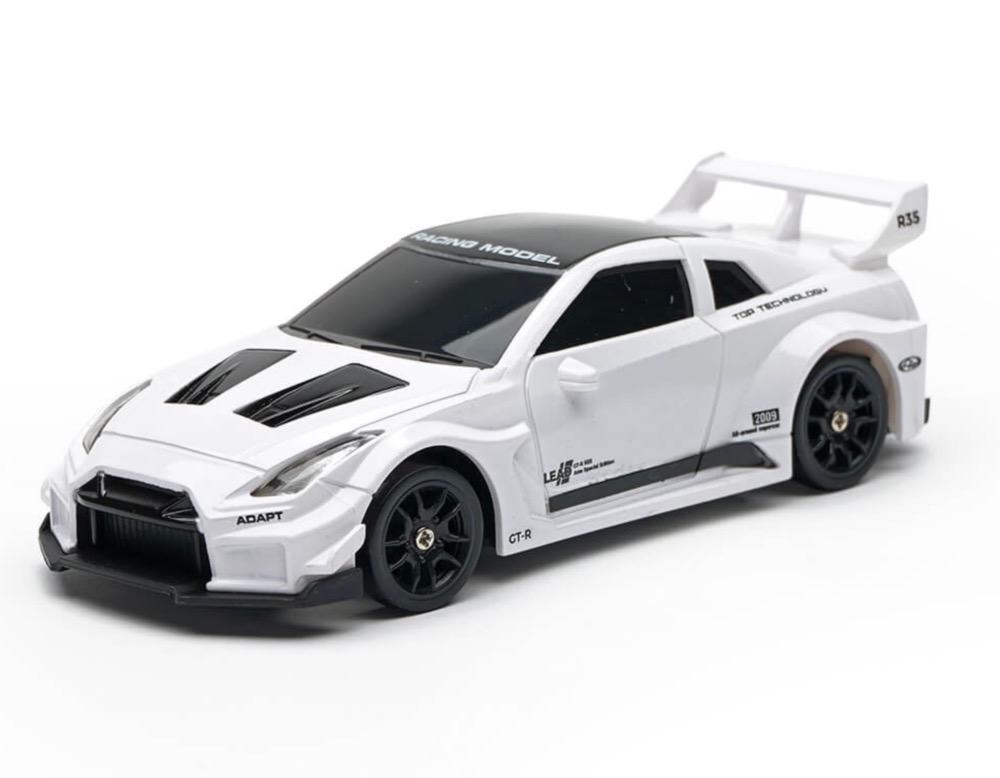 E-ZEE RC 350Z 1/43 Blanche – Voiture Drift RC 4WD avec Gyroscope