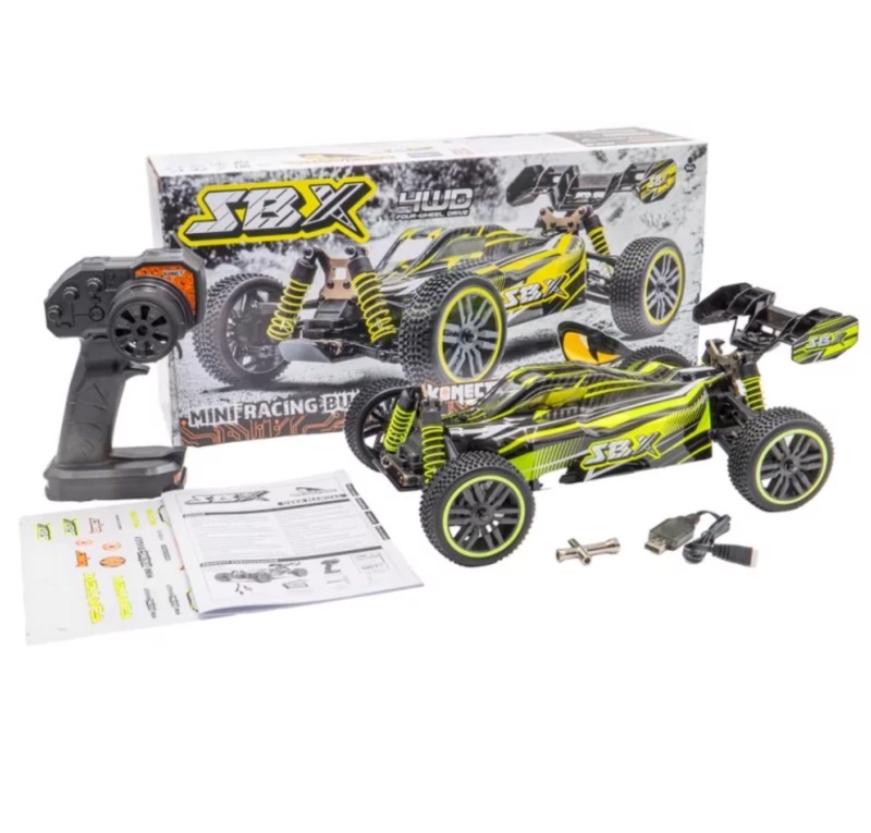 FUNTEK SBX BUGGY 1/12 XL JAUNE ET NOIR 100% RTR