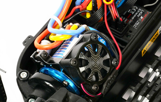 T2M ventilateur avec support métal pour moteur électrique - NOIR 