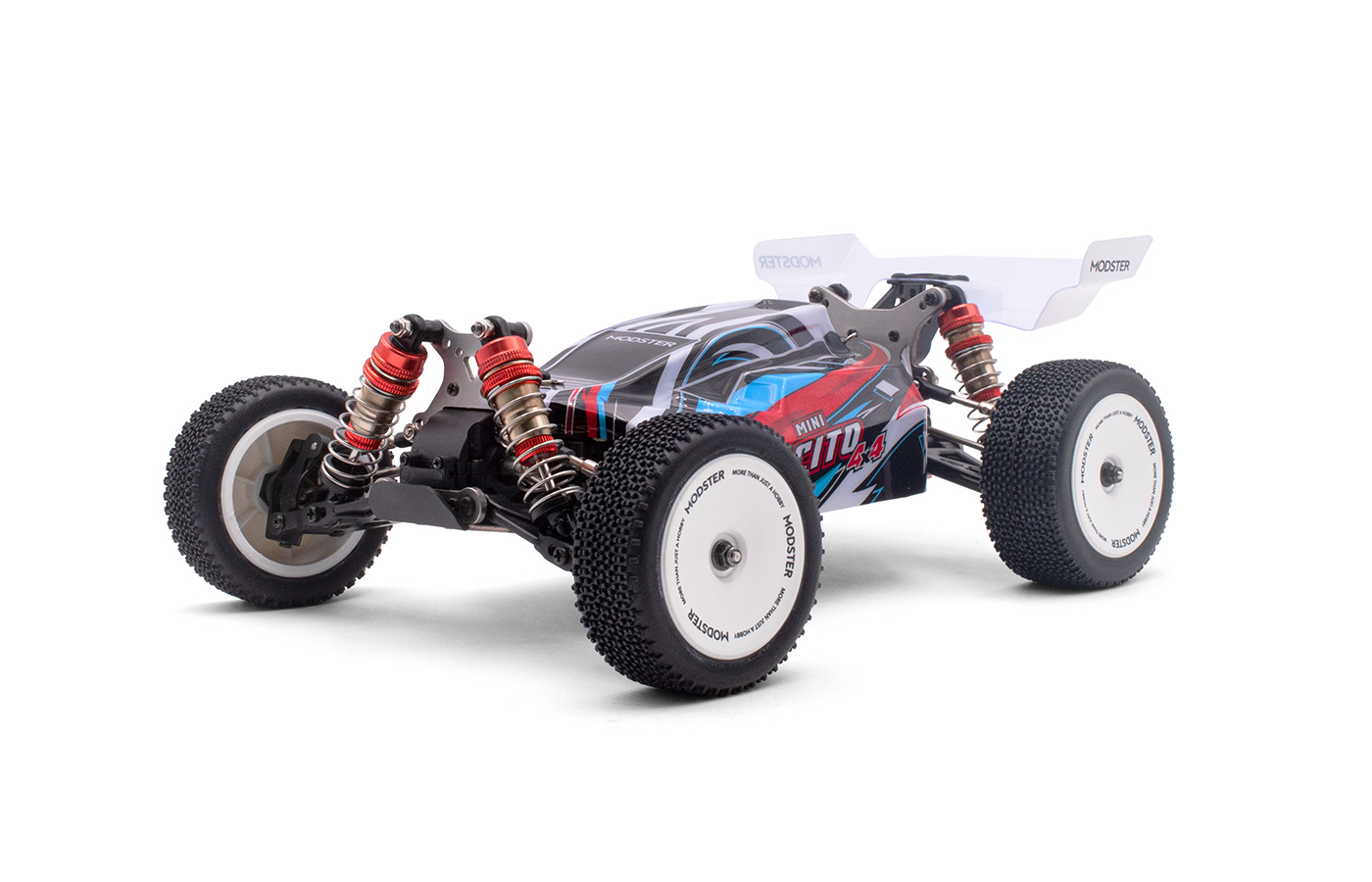 PACK MODSTER Mini Cito Buggy Brushed 4WD 1/14 RTR avec KIT FULL ALUMINIUM à installer