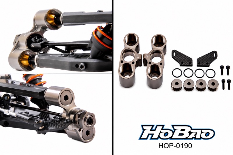 HoBao HOP-0190 – Porte-fusées de direction avant aluminium Hyper VS2T
