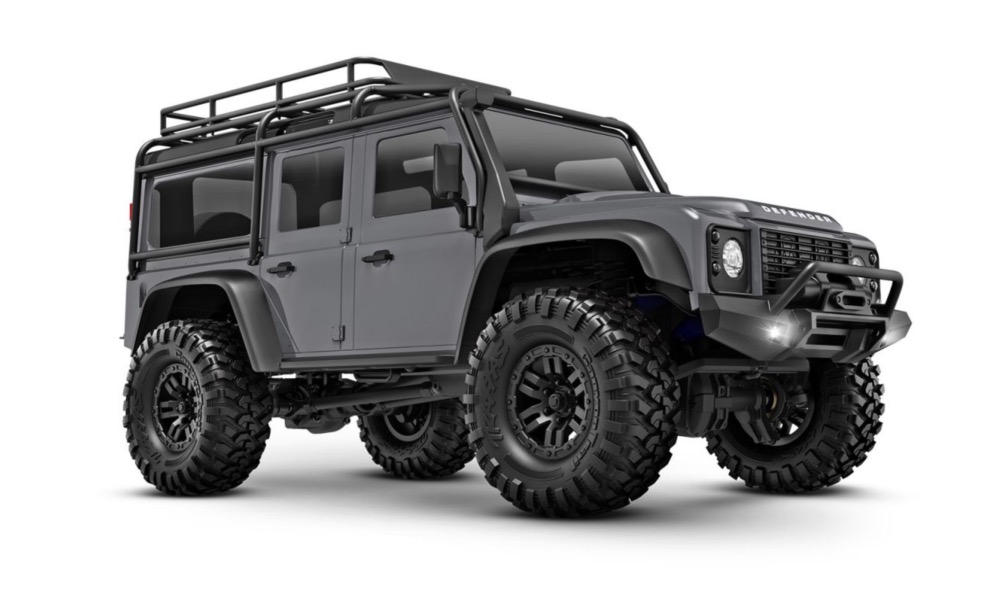 Traxxas TRX-4M Land Rover Defender 1/18 4x4 RTR Gris – LiPo 2S 750 mAh