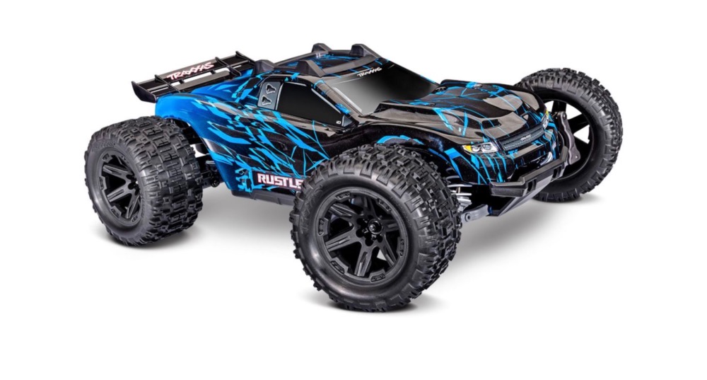Traxxas Rustler 4X4 VX3 – stadium truck RC Brushless 1/10 RTR BLEU