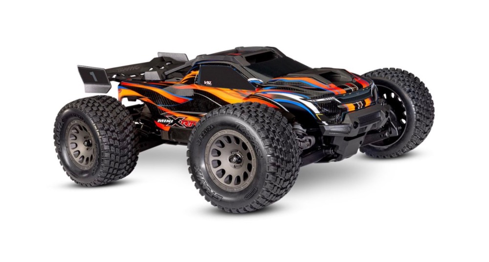 Traxxas Mini XRT 1/16 4x4 VXL 3S Brushless Orange RTR – Batterie 2S + Chargeur USB-C