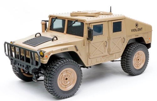 E-ZEE RC Hummer Military Truck 1/16 4WD Sable du désert – EZ-G2069DS