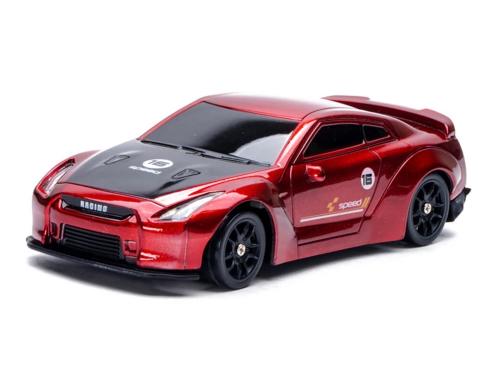 E-ZEE RC GTR 1/43 Rouge – Voiture Drift RC 4WD avec Gyroscope