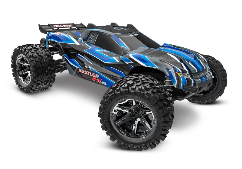 Nouveau TRAXXAS RUSTLER VXL 1/10 BRUSHLESS 4x4 TSM HD BLEU